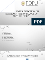 Effect of Water Injection On Reservoir Performance of