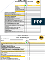 Chek List Equipoo de Corte y Soldadura GM