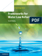 (International Hydrology Series) Sarah Hendry - Frameworks For Water Law Reform-Cambridge University Press (2015)