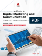 Advanced Digital Marketing Certificate