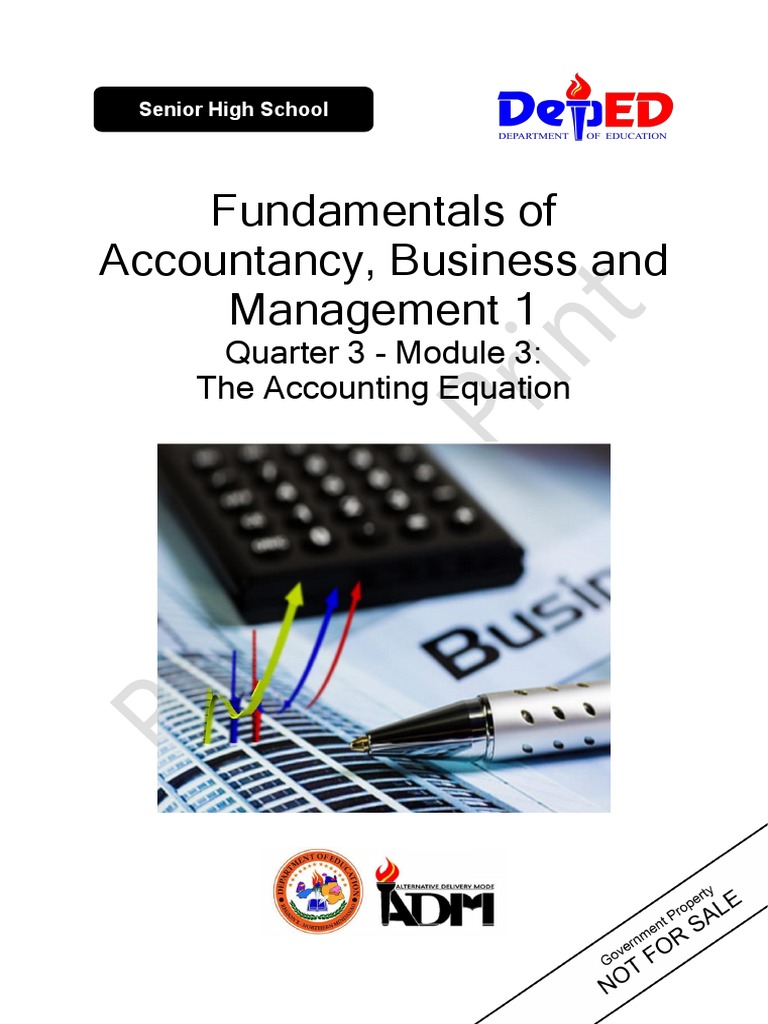 FABM1 11 Q3 Mod3 Theaccountingequation V5 PDF Debits And Credits 