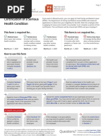 Certification of A Serious Health Condition Form