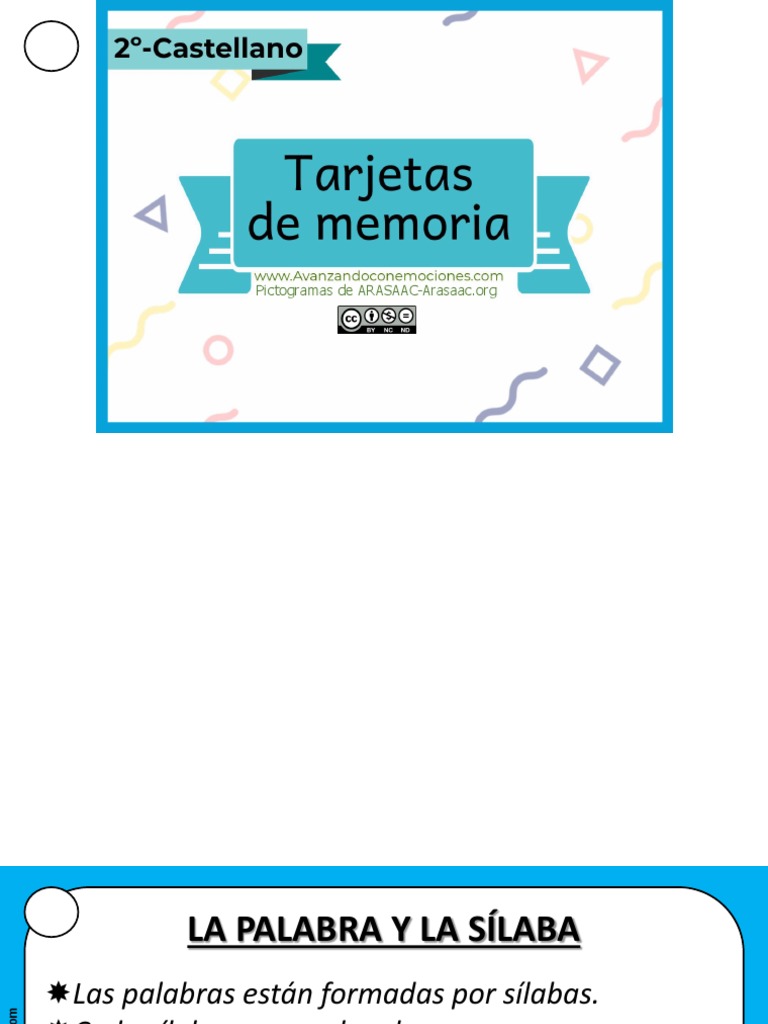 Flashcards Castellano PDF Sustantivo Oración (Lingüística)