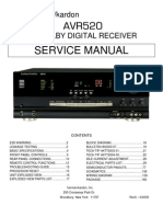 AVR520 Service Manual