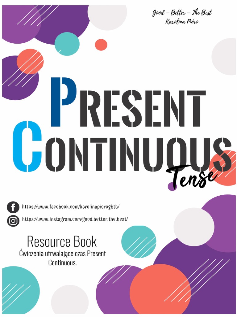 Present Continuous Resource Book | PDF