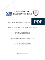 Matemáticas para Los Negocios Act.2