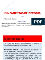 Sujetos de Derecho