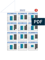 Calendario Recepcion de Material y Facturas 2022