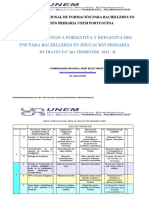 Ruta Pedagogica Reflexiva Del PNF Bachiller Del Tercer Trayecto 7mo Trimestre 2022-II