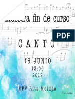 15 Junio - Canto