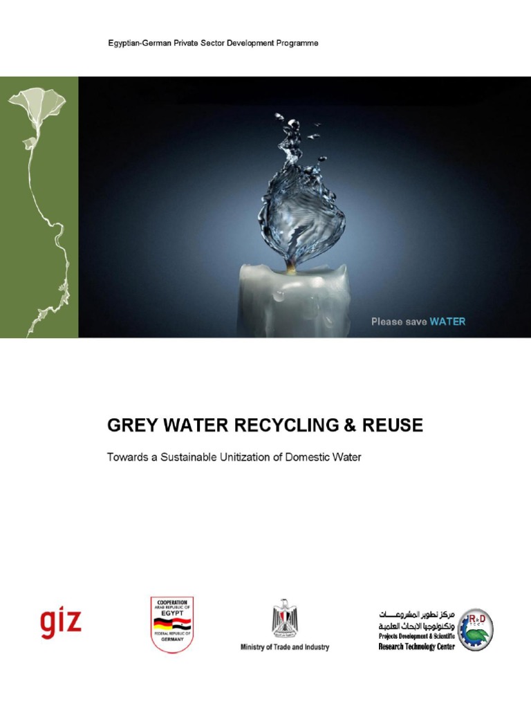 Giz Grey Water Recycling and Reuse 2011 PDF Reclaimed Water Water Purification