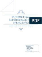 Trabajo Administración de Operaciones