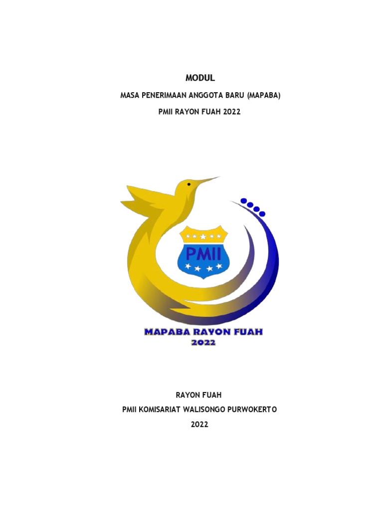 Panduan MAPABA PMII Rayon Fuah 2022 | PDF | Karier & Perkembangan ...