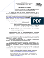 COMUNICADO SGP 36.2022 - Cadastro Req Avaliação de Deficiência