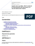 Reglamento No.408-17 Aplicacion de La Ley 155-17 Contra El Lavado de Activos, El Financiamiento Del Terrorismo