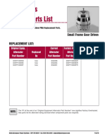 Ford Series alternator parts list