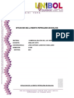 Trabajo Practico de La Situacion de La Renta Petrolera en Bolivia