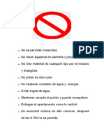 Prohibiciones para Los Inquilinos