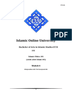 Islamic Online University: Bachelor of Arts in Islamic Studies ETH 101