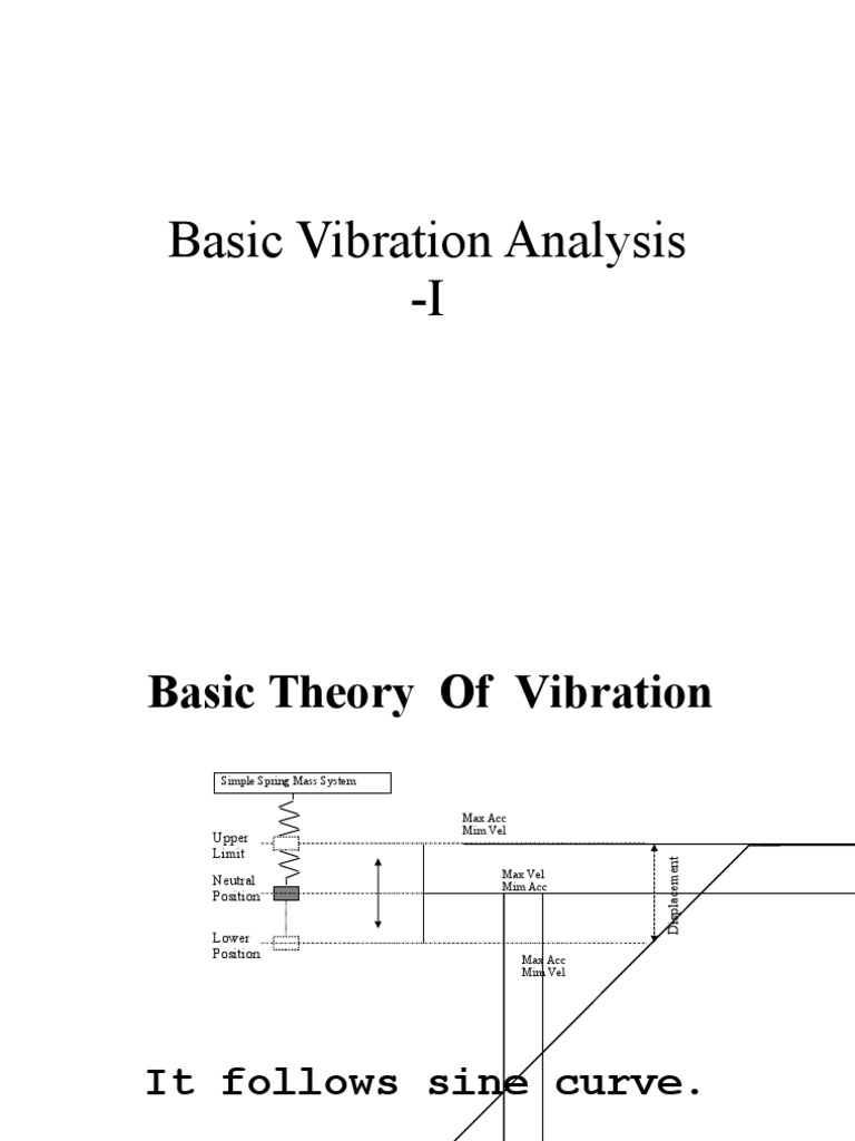 Basics of Vibration Analysis Explained | PDF | Amplitude | Frequency