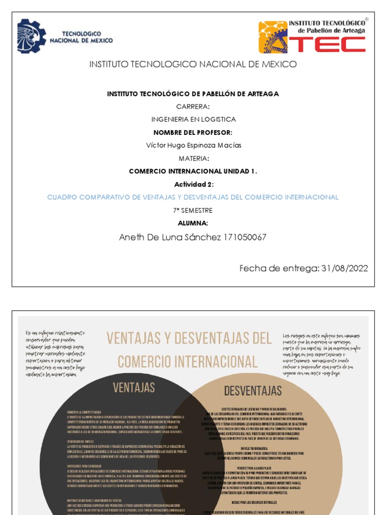 Ventajas y Desventajas del Comercio Internacional | PDF | Negocios ...
