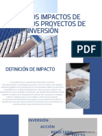 Impactos proyectos inversión