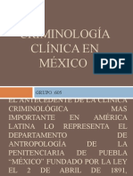 Criminologia Clinica en Mexico