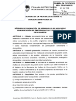 Media sanción para crear un fondo de financiamiento para medios comunitarios y de Pueblos Originarios