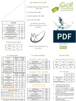 Tarifs Golf 2022 Plaquette PDF