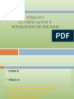 Clasificacion y Separacion de Solidos