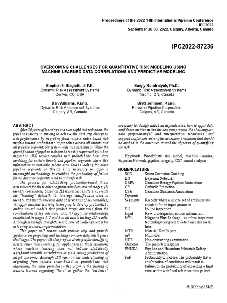 IPC2022-87236 - Overcoming Challenges Using Machine Learning | PDF ...