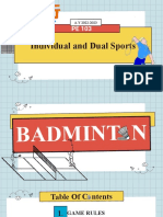 Pe 103 Badminton Second Part