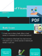 Sources of Finance