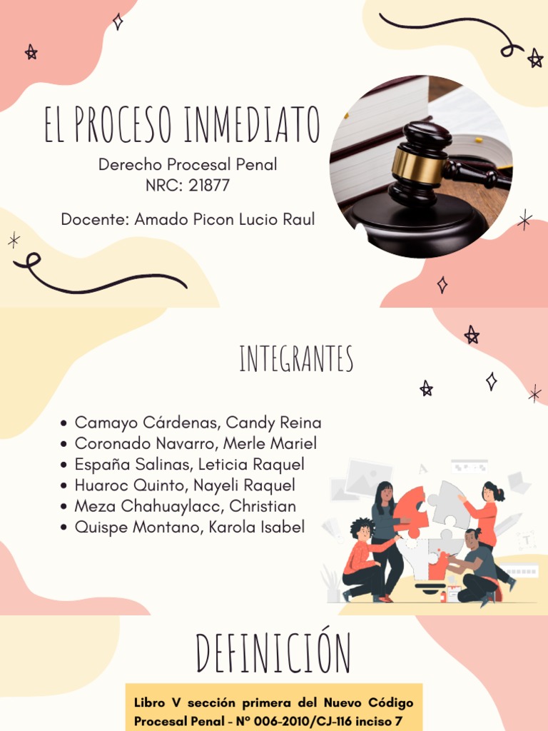 Proceso Inmediato en Derecho Penal | PDF | Procedimiento Criminal ...