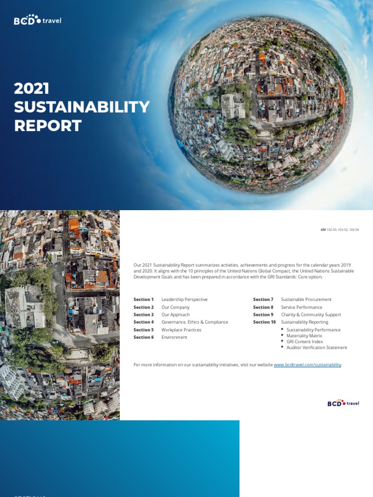 BCD Travel 2021 Sustainability Report | PDF | Information Security ...