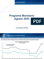 Programa Monetario Agosto 2022