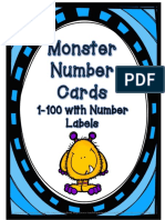 Number Posters 1100 Monster The Me