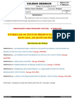 Cronograma 3a Serie 4 Bim - Certo