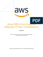 Using AWS in The Context of Malaysian Privacy Considerations