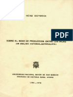 1978 - Dieterich, Heinz - Sobre El Modo de Producción Entre Los Incas