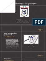 Diapositivas de La Prueba, Consideraciones Generales, Derecho Procesal Civil, Seccion D