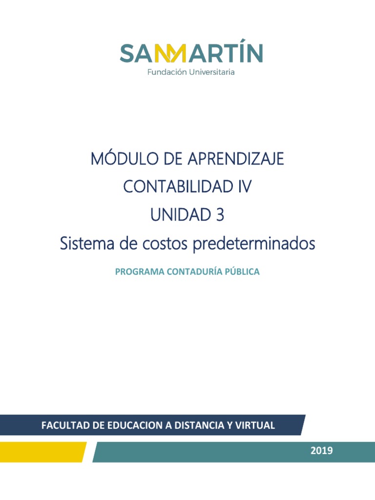 Sistema de Costos Predeterminados en Contabilidad | PDF | Presupuesto ...