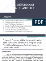 Proposal Metodologi Penelitian Kuantitatif