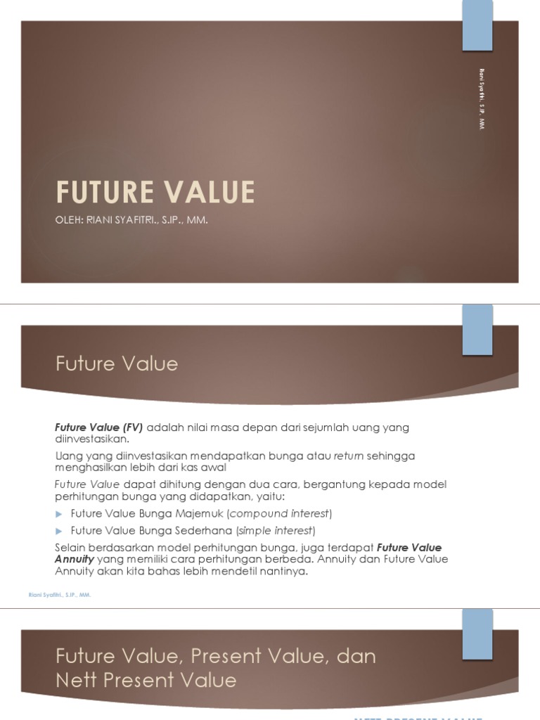 Rumus dan Contoh Future Value | PDF