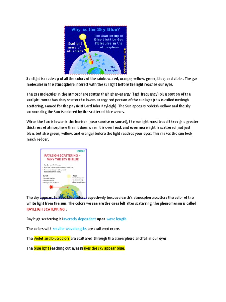 Why Is Sky Is Blue PDF