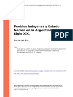 Paula Del Rio (2007) - Pueblos Indígenas y Estado Nación en La Argentina Del Siglo XIX