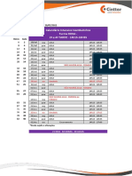 Calendario Carga Horaria Intensivo Vestibulinhos 2022