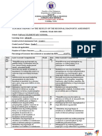 Aralin Regional Diagnostic Assessment Template