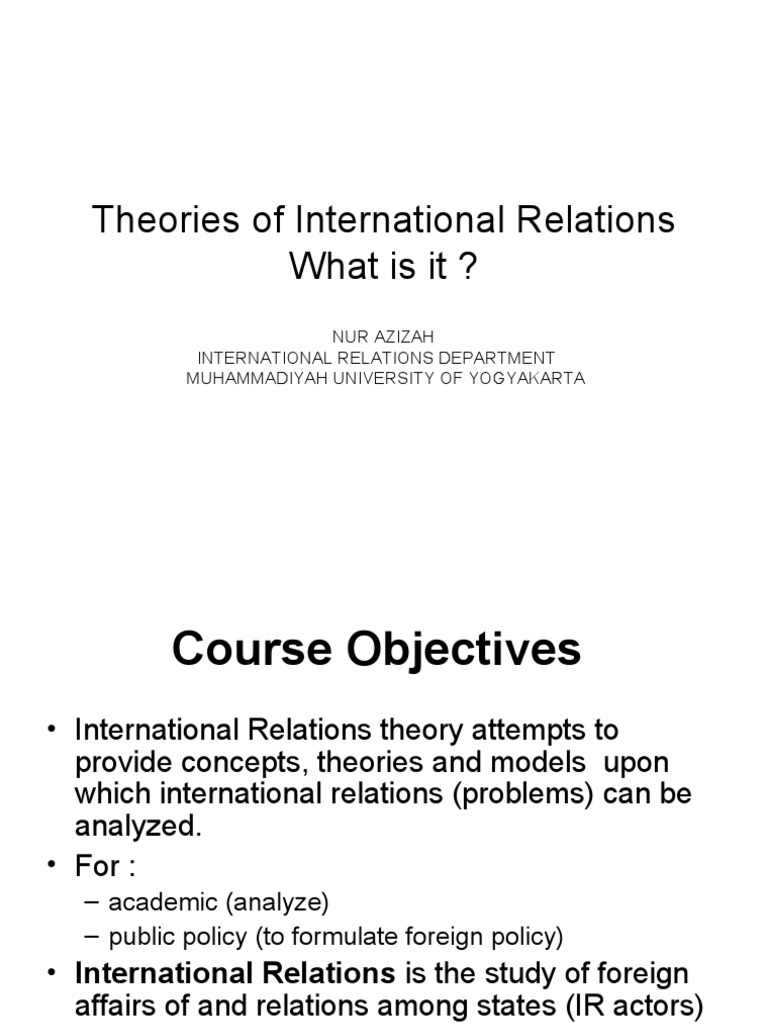 Topic 2 | PDF | International Relations | Epistemology Of Science