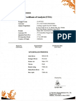 Certificate of Analysis (COA) 21